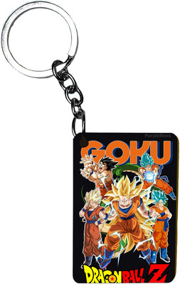 PurpleBees Drag on Ball Z Rectangle Shape Keychain - Stylish Accessory for Anime Fans A72 Key Chain