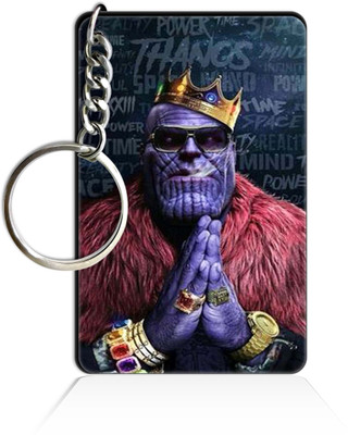 Party Gift Printed Wooden Rectangle Hero key ring Keychain PGRQ255KY (115) Key Chain