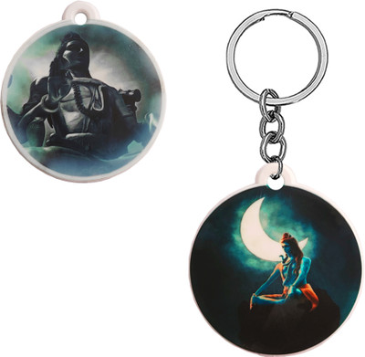 M Men Style Religious Lord Shiv Shankar Polymer Keychain SkeyP35 Key Chain