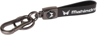 OFM Heavy Duty Excellent Quality Key Ring Metal and Leather for Mahindra Key Chain