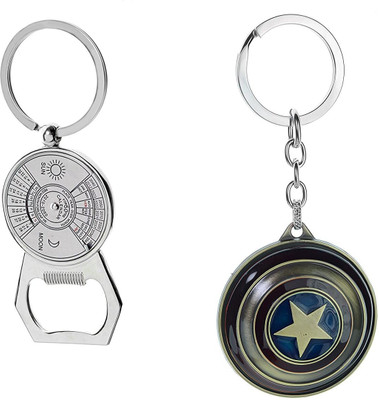 gtrp keychain-Avengers Captain America Shield & 50 Year Calendar keychain Key Chain