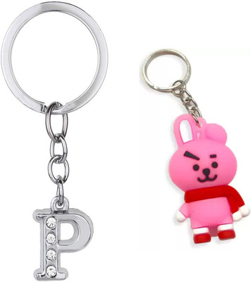 Newview COOKY P BTS Army Characters 3D Rubber Keychain and Keyring Key Chain