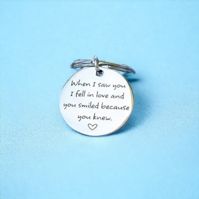 Shiv Jagdamba Romantic Valentine's Day Keychain Gift When I Saw You KeyShiv44 Key Chain