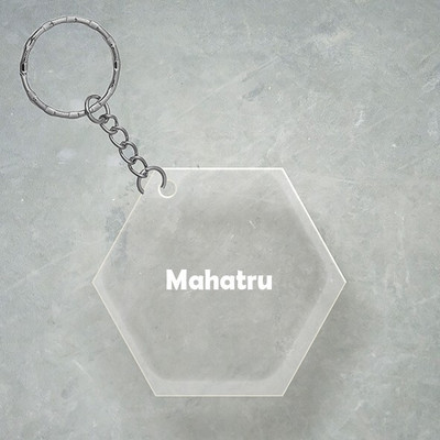 SY Gifts Mahatru Name Hexagon Keychain Key Chain