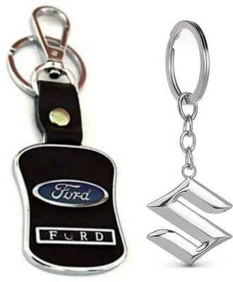 BBG NEW_Combo of Ford Leather & Suzuki metal keychain & Best quality keychain Key Chain