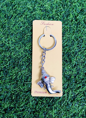 GRACIE COLLECTION Hindu God of Beginnings Shree Ganesh Son Keychain/Keyring. Key Chain