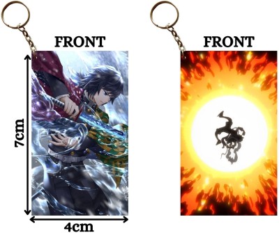 Hariyaali Enterprises LLP GIYU TOMIOKA WATER DRAGON X LUFFY GOD NIKA Unique Style 2 pcs Combo Key Chain