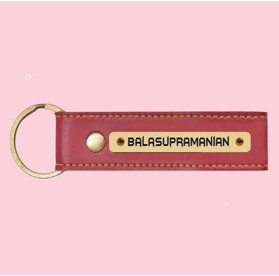 SY Gifts Wred Balasupramanian Vegan Leater keychain Key Chain