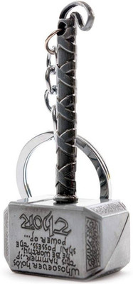 Madhuraj Avengers Super Hero Silver Hammer Metal Key Chain(Silver)