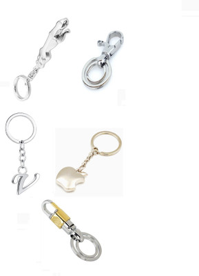 Mundkar 5 Unisex Keychain For Bike & Car & Alphabet - V Key Chain