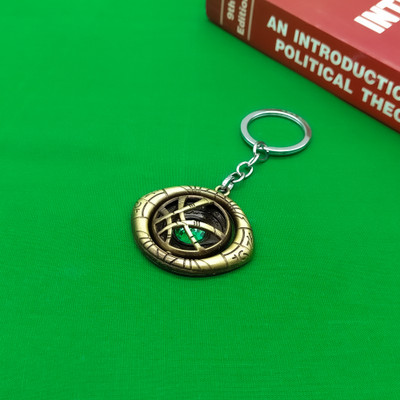 Rolimoli Avengers Super hero Doctor Strange eye of agamotto Golden Color Metal keychain Key Chain