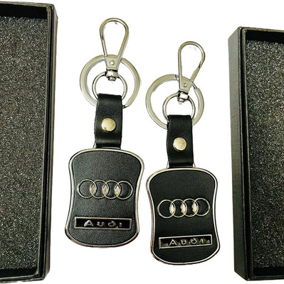 BBG NEW_Best quality Audi 3d logo keychain with hook Key Chain