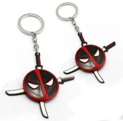 Jainsburys Combo of Deadpool Sword Rotating keychain & Best Quality Keychain Key Chain