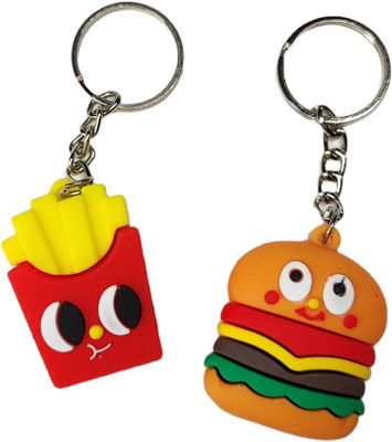 sky enterprises Hamburger & French Fries Charm Keychain Key Chain