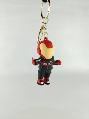 Darkleene collection Big Size Iron Man Rubber Keychain & Keyring. Key Chain