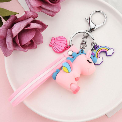 gtrp Unicorn Keychain Women Bag Charm Key Rings Bag Unicorn Pendant Key Chain