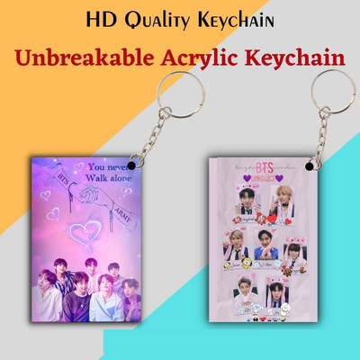 Convay L5 BTS Keychain for BTS Hd Acrylic Keychain SET 2 Key Chain