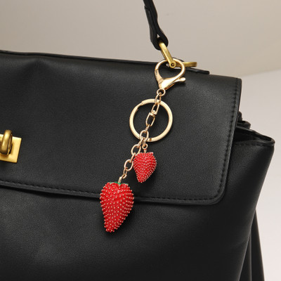 Salty Strawberries Handbag & Purse Charm Key Chain