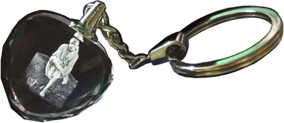 shinde exports Sai baba heart crystal Key Chain