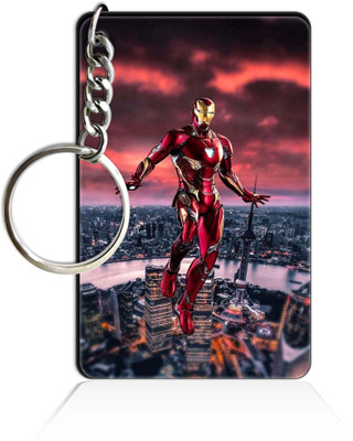 Party Gift Printed Wooden Rectangle Hero key ring Keychain PGRQ255KY (7) Key Chain