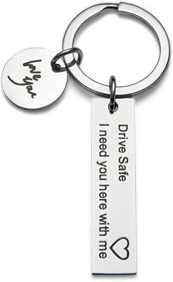 MOHIT CRAFT Drive Safe I Need You Here with Me I Love You Keychain Key Chain