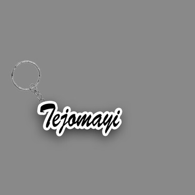 SY Gifts SYG Tejomayi Name Keychain White And Black Key Chain