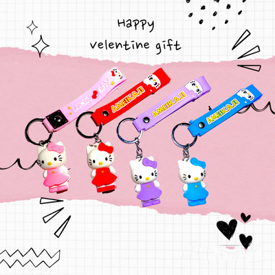 SHIVRAJ Kitty cartoon jumbo key chain 3d effect Key Chain
