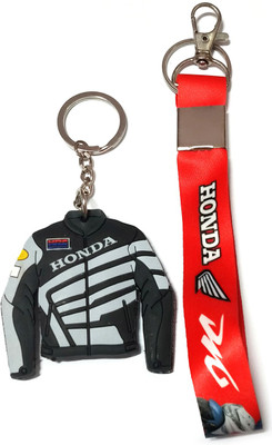Meeko.com Honda dio tag with Honda jacket key chain Key Chain