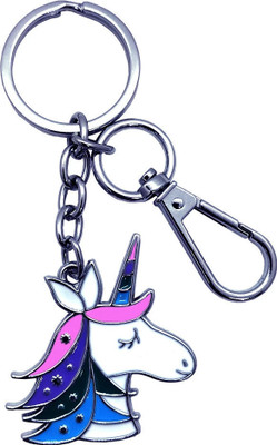 Get Fatang Multicolor Unicorn Key Chain||Key Ring Key Chain
