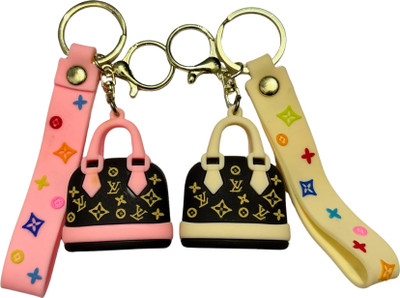 Clink Attractive Ladies Handbag Keychain (Pack of 2) | Cute Key Ring for Girls & Women Key Chain