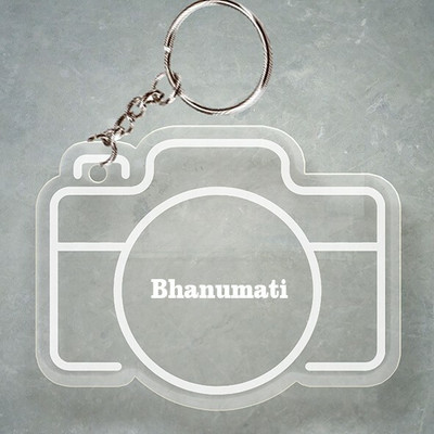 SY Gifts Camera Design Keychain With Bhanumati Name Key Chain