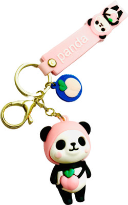 GKM Attractive Panda Best quality 3D keychain strap hook Key Chain