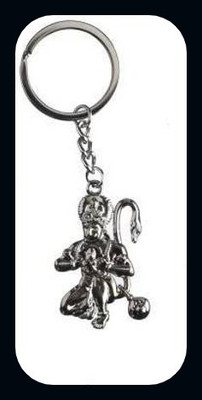 Meeko.com Metal Baktha Hanuman Silver Colour For Fans Design035-A Key Chain