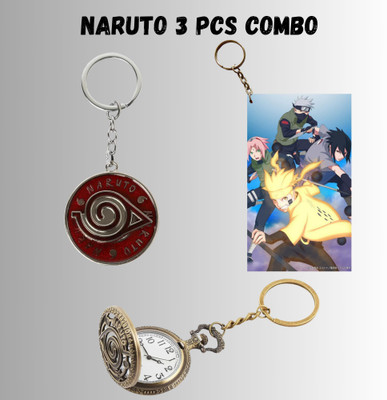 Hariyaali Enterprises LLP Naruto TEAM NARUTO AND SASUKE GOING IN A BATTLE Unique Style 3 pcs Combo Key Chain