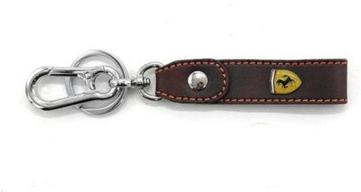 Jdp Novelty Premium Quality Leather Metal Keychain Hook.ferrarrii Key Chain