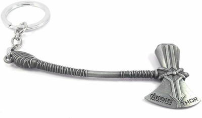 gtrp keychain-King Silver Avengers Infinity War Thor Axe Key Chain