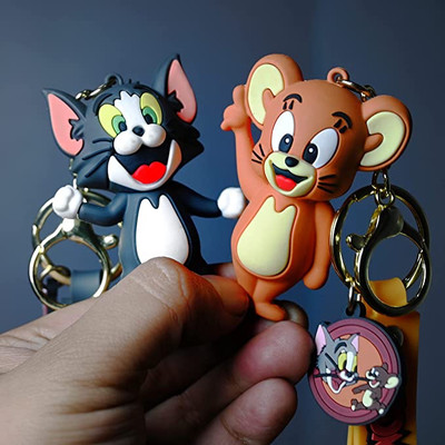 KYOP Cute Tom and Jerry Keychain and bag hanging accessory | Tom and jerry cute Key Chain