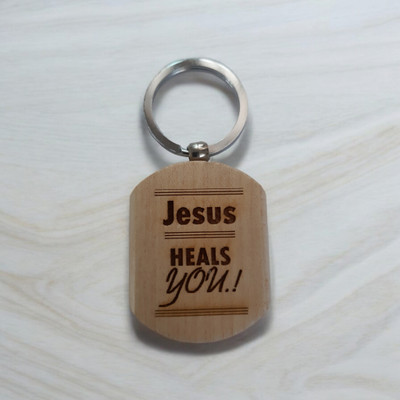 Mahatej Fashions Pack of 1 Jesus Heals You Key Chain