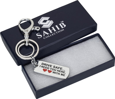 Sahib Collection Drive Safe Patti With P Hook Keychain (Pack-1) Key Chain