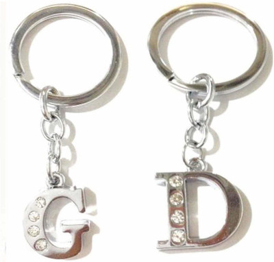 Newview Stylish Letter G D Simple Alphabet Key Ring Key Chain Key Chain Key Chain Key Chain