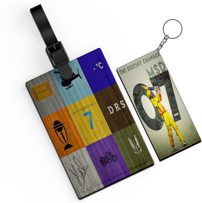 Morons MS Dhoni Luggage Tag And Key Chain