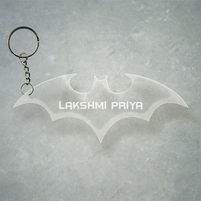 SY Gifts Batman Logo Desigh With Lakshmi Priya Name Key Chain