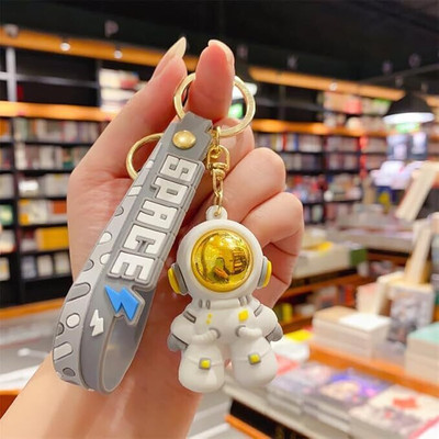 BBG NEW_Astronaut Double Pendant Ring Cartoon Student Anime keychain (Type-3) Key Chain