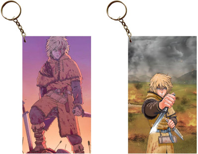Hariyaali Enterprises LLP Vinland Saga THORFIN READY TO BEGIN ANYTIME Unique Style 2 pcs Combo Key Chain