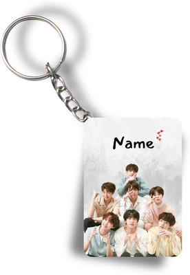 FGHIT BTS Keychain with your name Key Chain