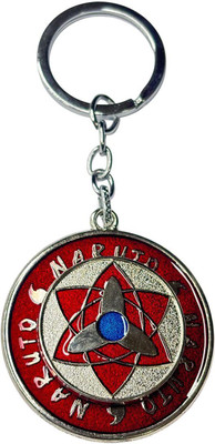 KEYCHAIN KINGDOM New Naruto Rotating Red Keychain Key Chain
