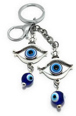 High Choice Double Evil Eye Good Luck Metal Key Chain
