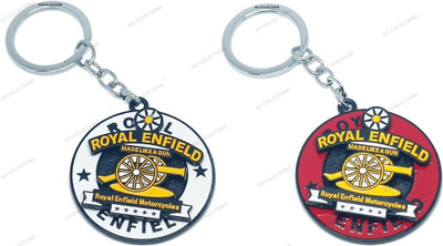kd collections 418A-419A-Rotating Spinner Bike Keychain Compatible with Royal RE Bullet Bikes Key Chain