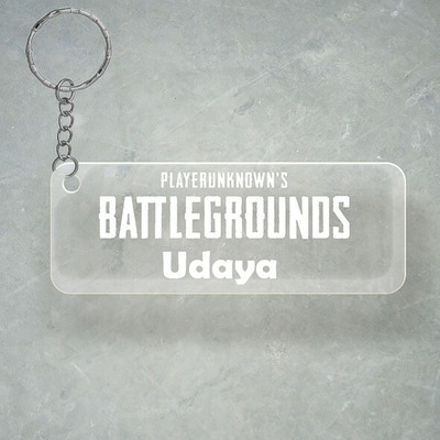 SY Gifts PUBG Design With Udaya Name Key Chain