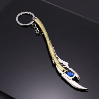 Electro Cloud Loki Scepter Keychain | Infinity Stone Cosplay Metal Key Ring (Matt Gold) Key Chain